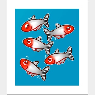 Rummy Nose Tetras Posters and Art